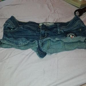 Sexy ocean guard embroidery booty shorts